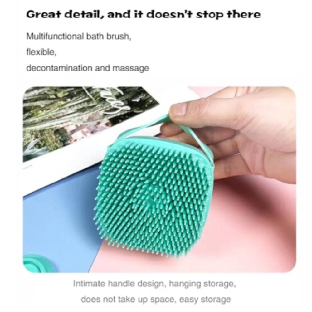 Pet- Dog Bath Silicone Scrubber - Blue